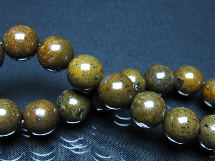 コンドライト「サハラNWA869隕石」ブレスレット 12mm [t352-1790] 2枚目