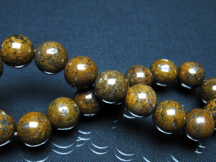 コンドライト「サハラNWA869隕石」ブレスレット 11mm [t352-1804] 2枚目