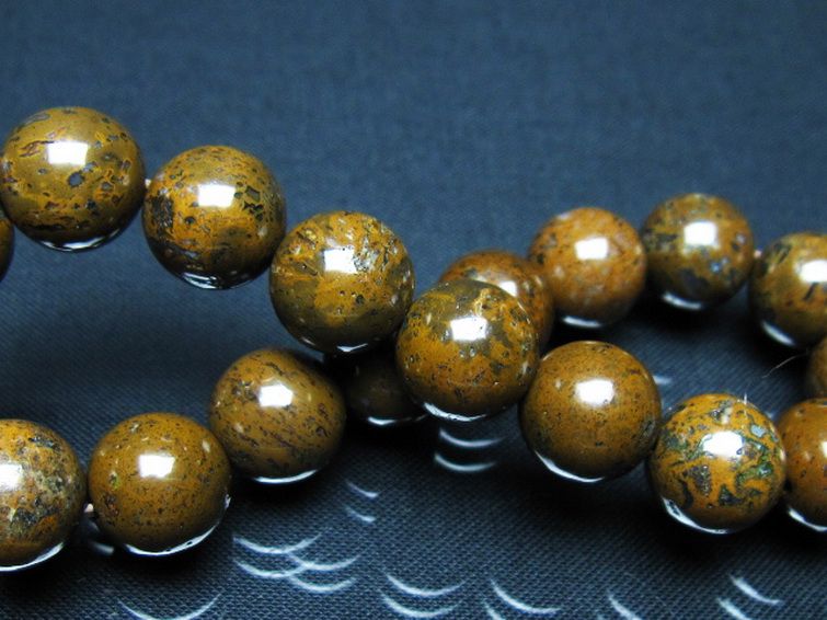 コンドライト「サハラNWA869隕石」ブレスレット 11mm [t352-1808] 2枚目