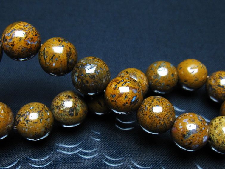 コンドライト「サハラNWA869隕石」ブレスレット 12mm [t352-1830] 2枚目