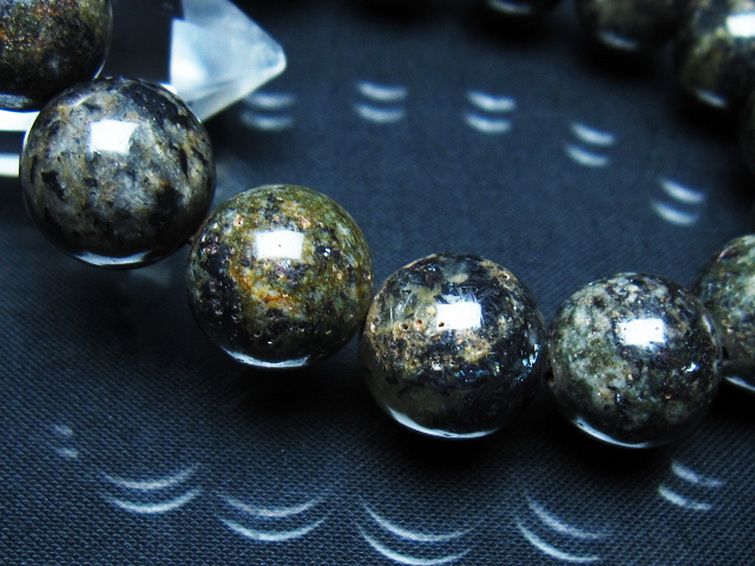 コンドライト「サハラNWA869隕石」ブレスレット 14mm [t352-1850] 3枚目