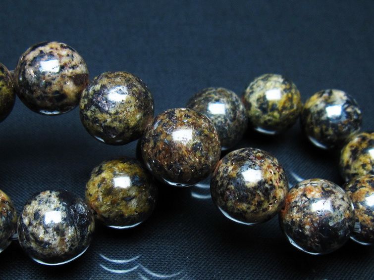 コンドライト「サハラNWA869隕石」ブレスレット 13mm [t352-1886] 2枚目