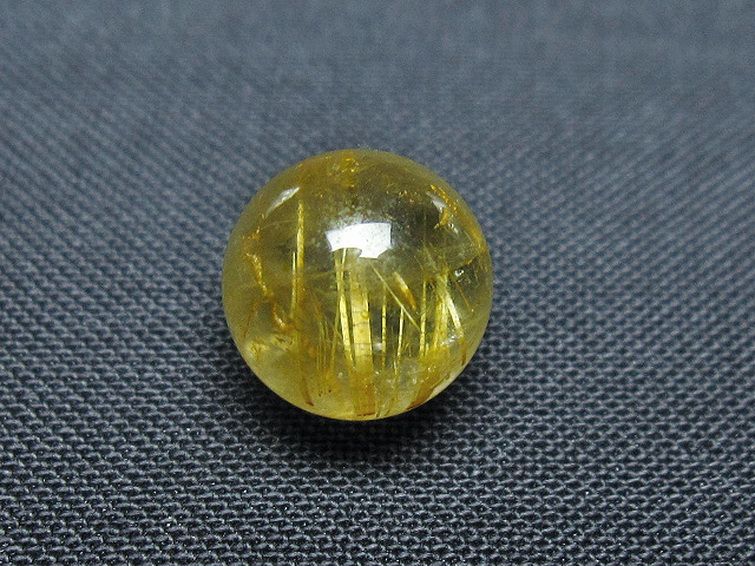 ゴールドタイチンルチル入り水晶丸玉 10mm [t355-1174] 2枚目