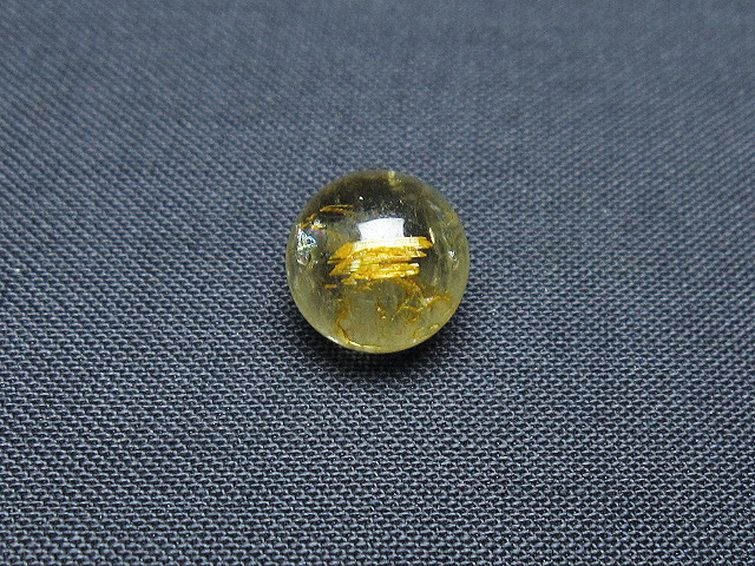 ゴールドタイチンルチル入り水晶丸玉 10mm [t355-1180] 3枚目