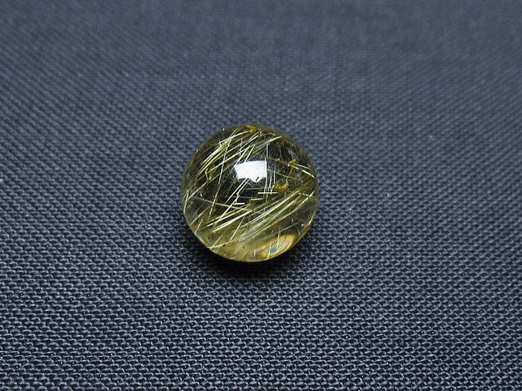 ゴールドタイチンルチル入り水晶丸玉 10mm [T355-1183] 3枚目