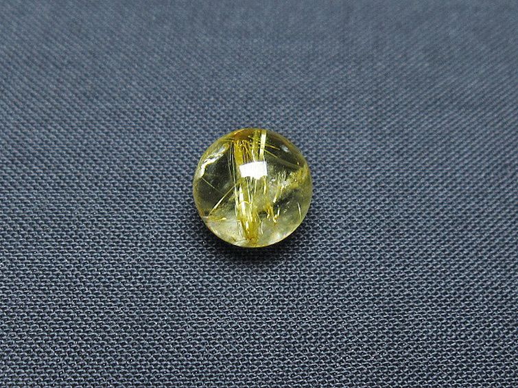 ゴールドタイチンルチル入り水晶丸玉 10mm [t355-1191] 1枚目