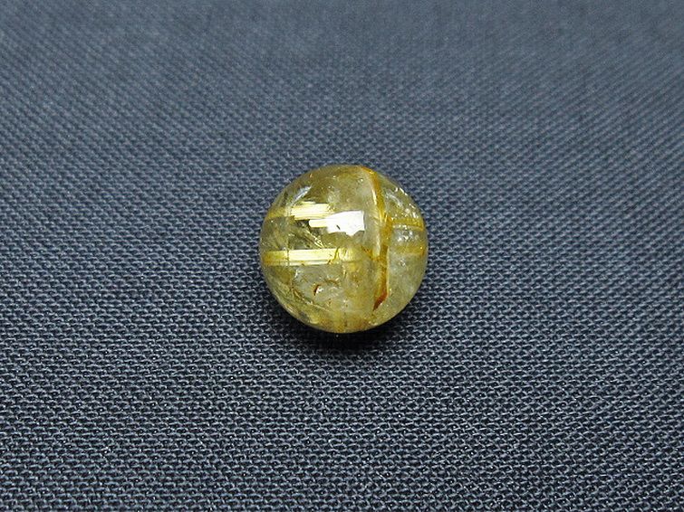 ゴールドタイチンルチル入り水晶丸玉 10mm [t355-1194] 3枚目