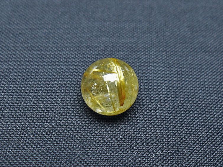 ゴールドタイチンルチル入り水晶丸玉 10mm [T355-1197] 3枚目