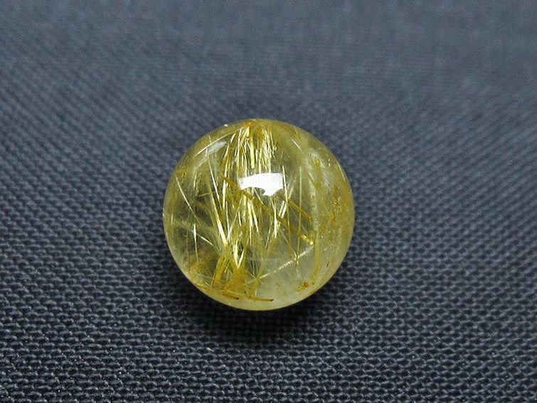 ゴールドタイチンルチル入り水晶丸玉 10mm [t355-1203] 2枚目