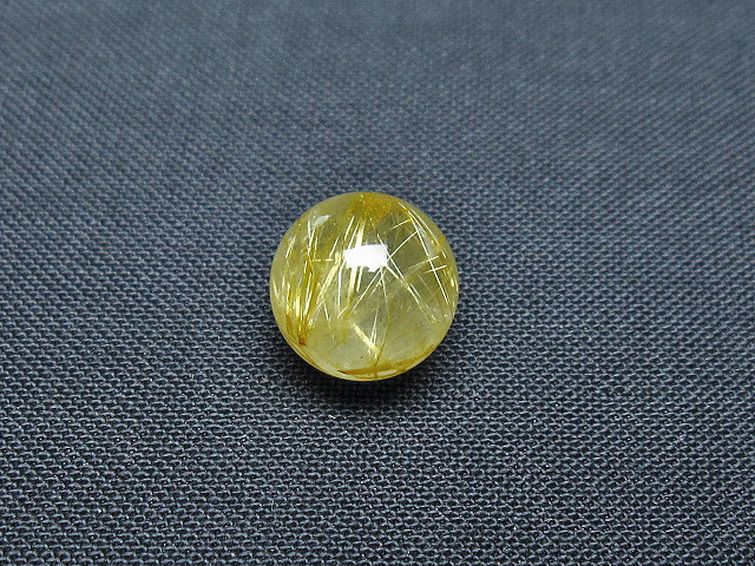 ゴールドタイチンルチル入り水晶丸玉 10mm [t355-1203] 3枚目