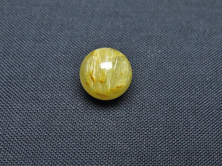 ゴールドタイチンルチル入り水晶丸玉 10mm [t355-1232] 1枚目