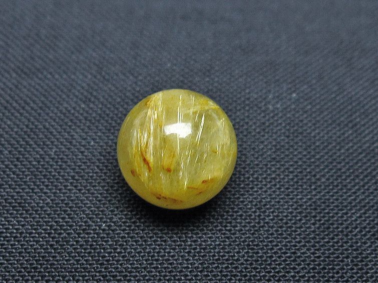 ゴールドタイチンルチル入り水晶丸玉 10mm [t355-1232] 2枚目