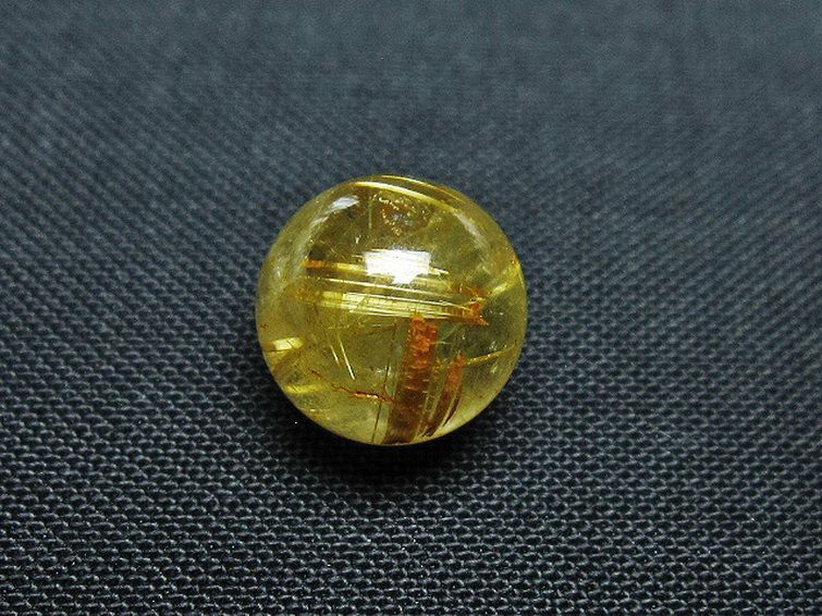 ゴールドタイチンルチル入り水晶丸玉 10mm [T355-1420] 3枚目