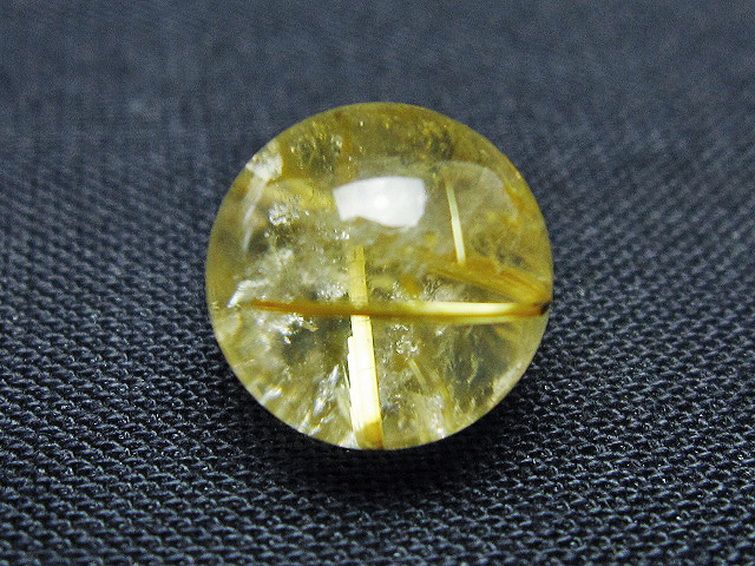 ゴールドタイチンルチル入り水晶丸玉 10mm [t355-1613] 2枚目