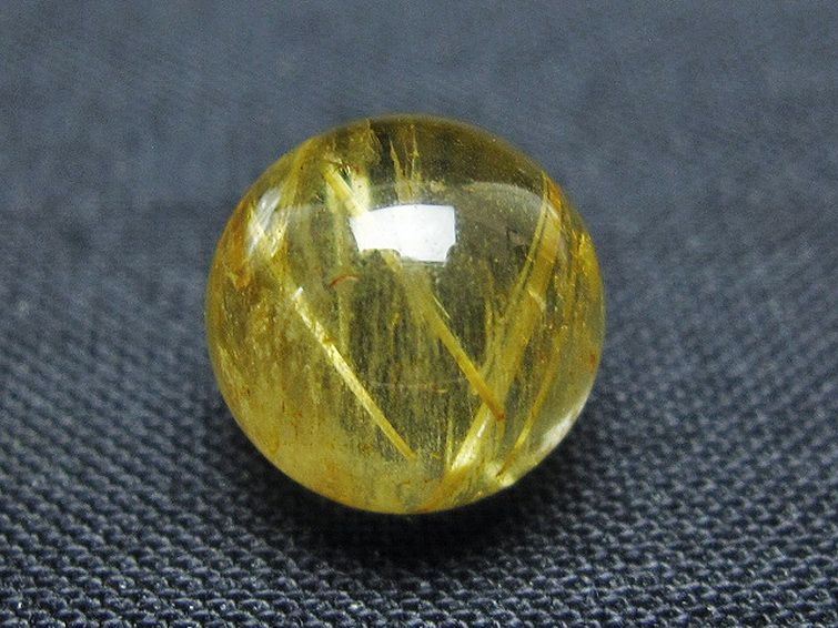 ゴールドタイチンルチル入り水晶丸玉 10mm [t355-1616] 3枚目