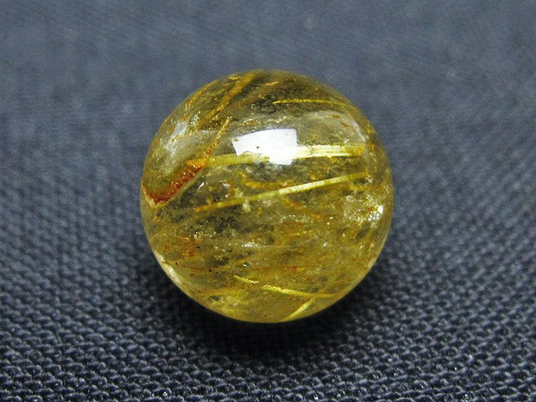 ゴールドタイチンルチル入り水晶丸玉 10mm [t355-1618] 3枚目