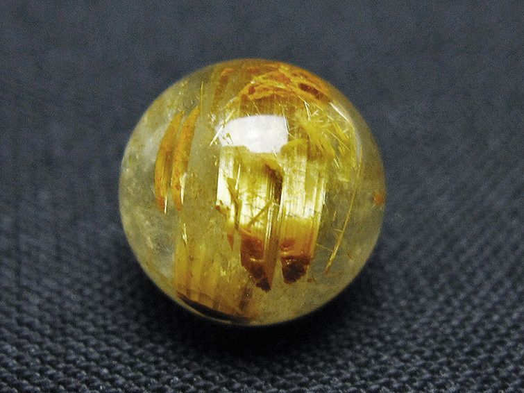 ゴールドタイチンルチル入り水晶丸玉 10mm [t355-1633] 2枚目