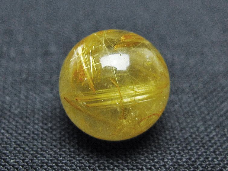 ゴールドタイチンルチル入り水晶丸玉 10mm [t355-1638] 3枚目