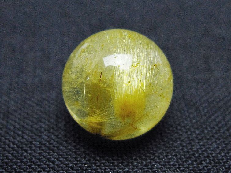 ゴールドタイチンルチル入り水晶丸玉 10mm [t355-1651] 1枚目