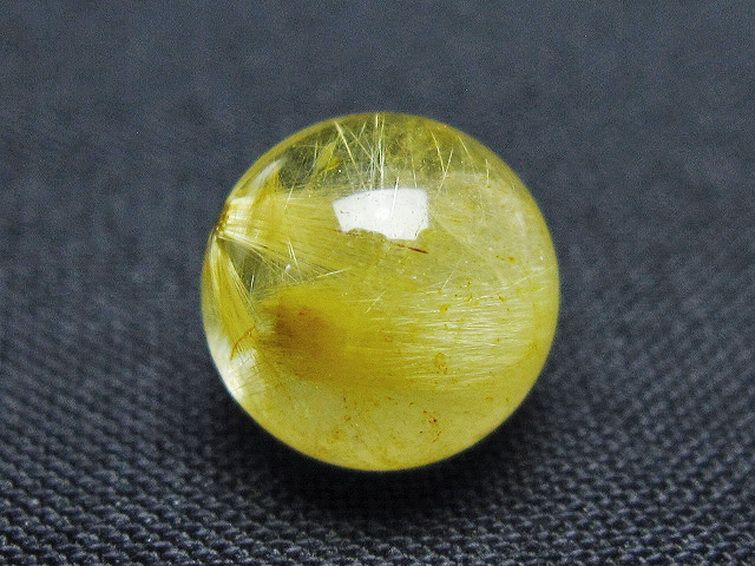 ゴールドタイチンルチル入り水晶丸玉 10mm [t355-1651] 2枚目