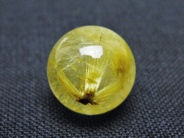 ゴールドタイチンルチル入り水晶丸玉 10mm [t355-1651] 3枚目