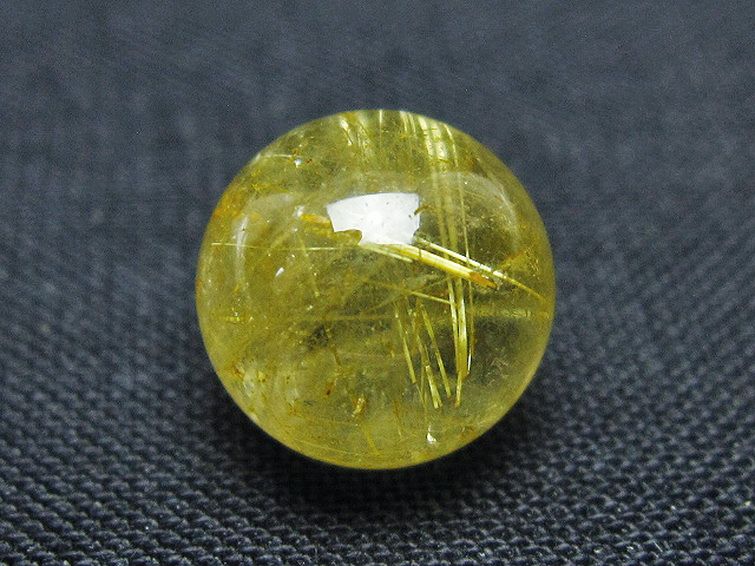 ゴールドタイチンルチル入り水晶丸玉 10mm [t355-1656] 2枚目