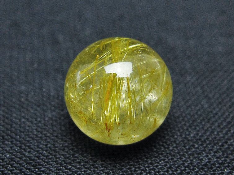 ゴールドタイチンルチル入り水晶丸玉 10mm [t355-1656] 3枚目