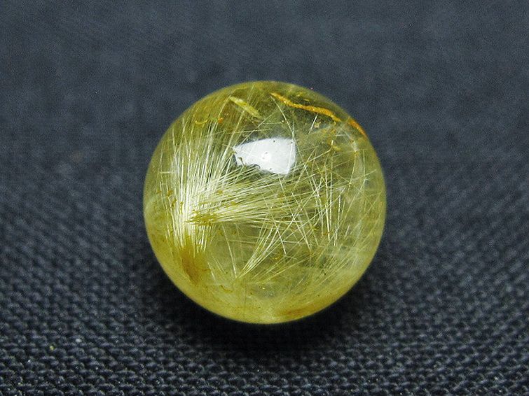 ゴールドタイチンルチル入り水晶丸玉 10mm [t355-1664] 2枚目