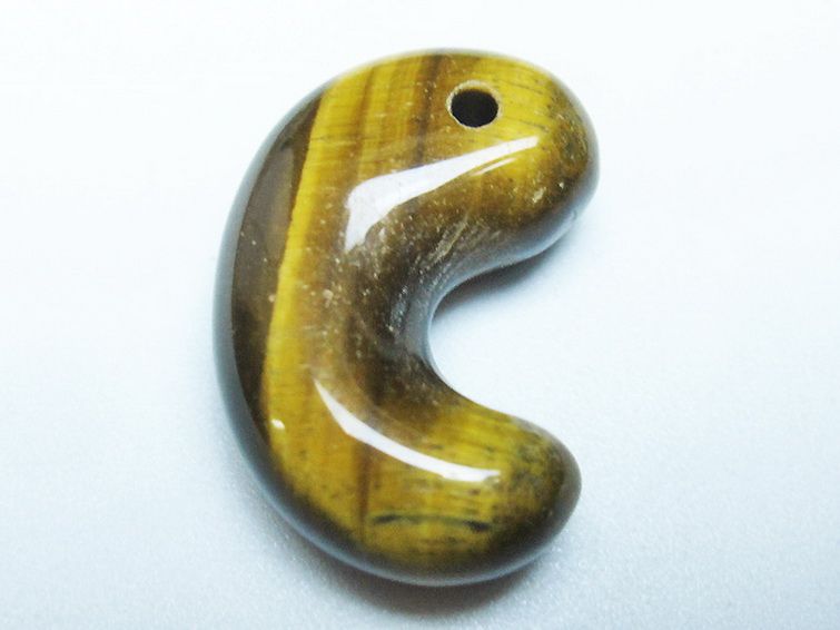 タイガーアイ※黄虎目石勾玉 [t356-1748] 1枚目