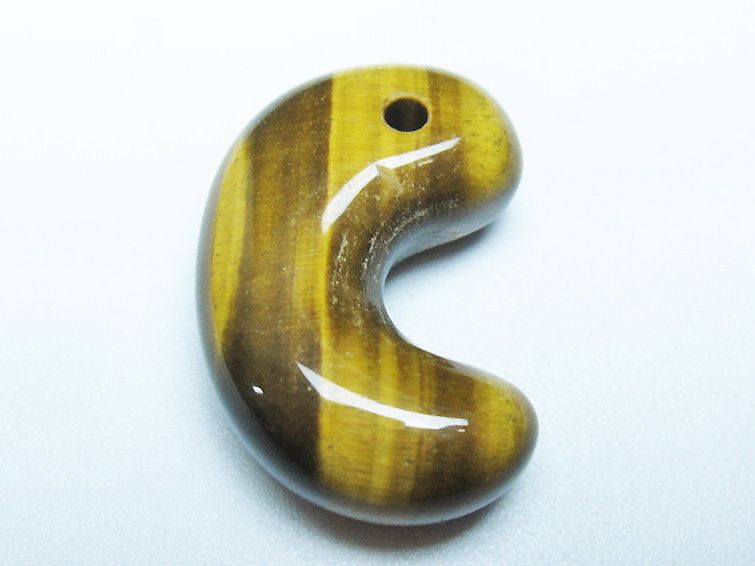 タイガーアイ※黄虎目石勾玉 [t356-1751] 1枚目