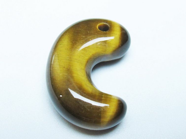 タイガーアイ※黄虎目石勾玉 [t356-1761] 1枚目