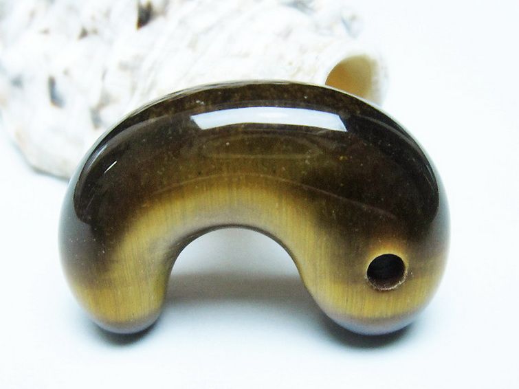 タイガーアイ※黄虎目石勾玉 [t356-1761] 2枚目