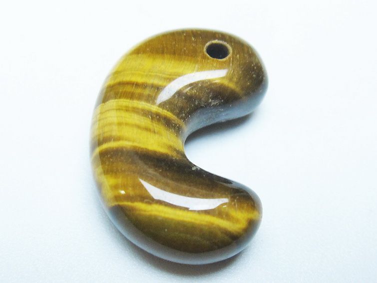 タイガーアイ※黄虎目石勾玉 [t356-1767] 1枚目