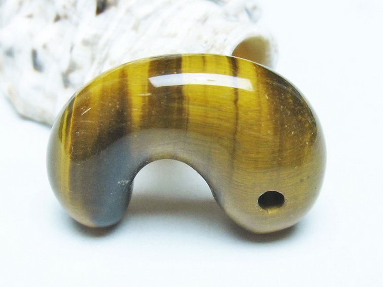 タイガーアイ※黄虎目石勾玉 [t356-1767] 2枚目