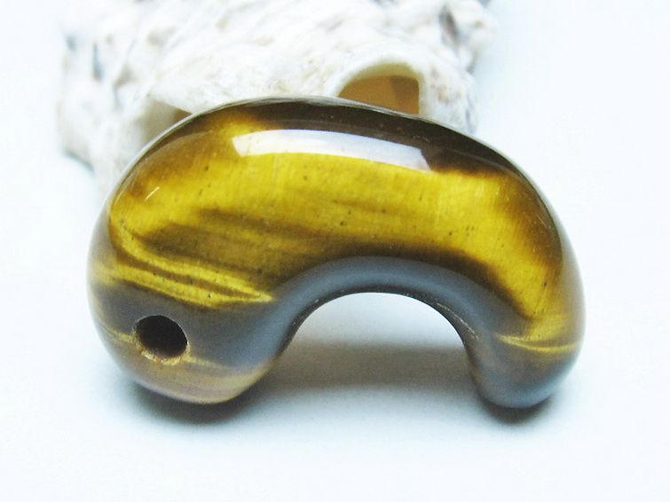 タイガーアイ※黄虎目石勾玉 [t356-1784] 2枚目