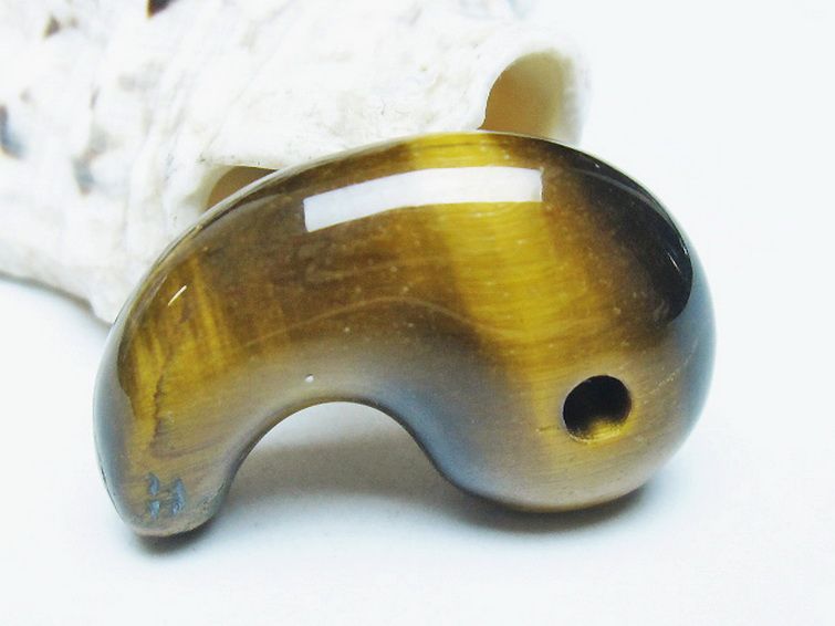 タイガーアイ※黄虎目石勾玉 [t356-1799] 2枚目