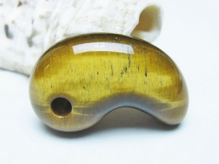 タイガーアイ※黄虎目石勾玉 [t356-1813] 2枚目