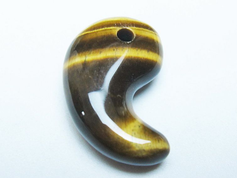 タイガーアイ※黄虎目石勾玉 [t356-1839] 1枚目