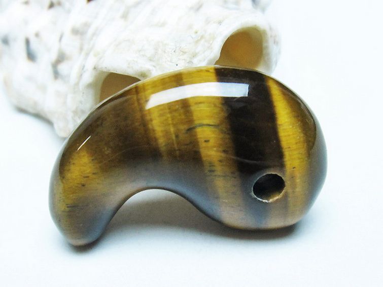 タイガーアイ※黄虎目石勾玉 [t356-1839] 2枚目