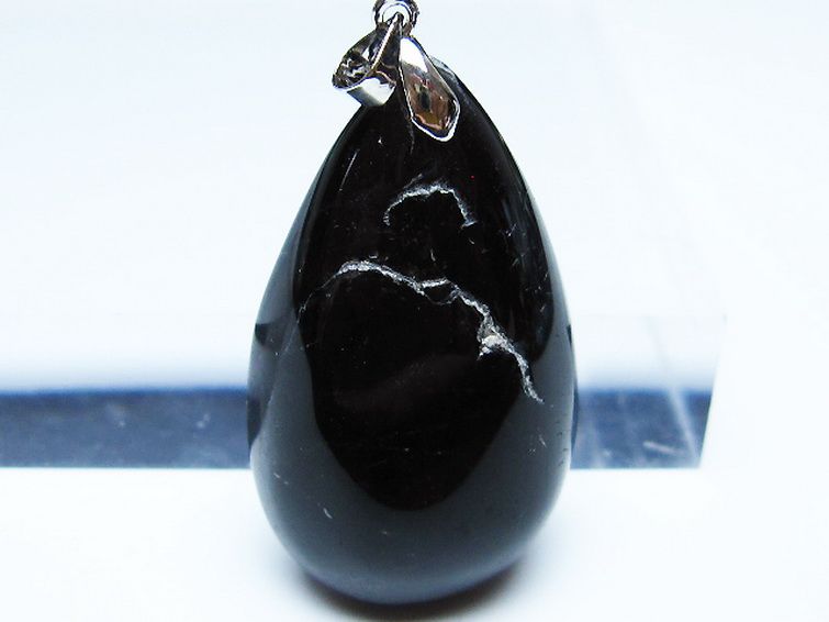 モリオン 純天然 黒水晶 ペンダント[T359-1981] 2枚目