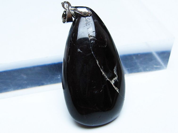 モリオン 純天然 黒水晶 ペンダント[T359-2002] 2枚目