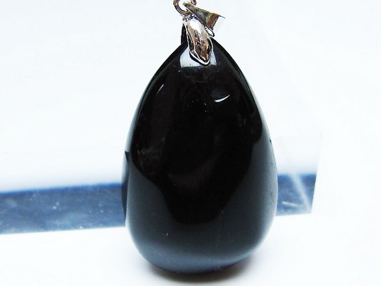 モリオン 純天然 黒水晶 ペンダント[T359-2056] 2枚目
