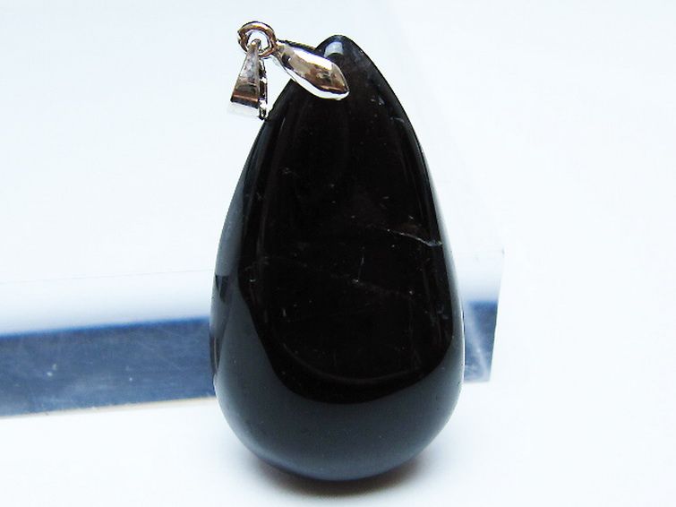 モリオン 純天然 黒水晶 ペンダント[T359-2060] 2枚目