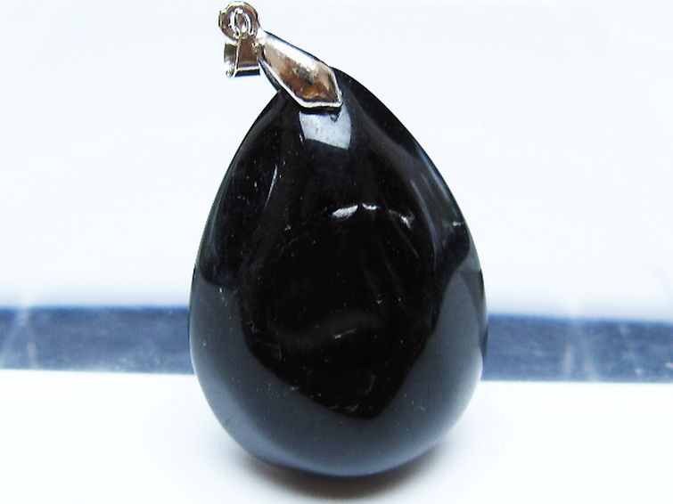 モリオン 純天然 黒水晶 ペンダント[T359-2093] 2枚目