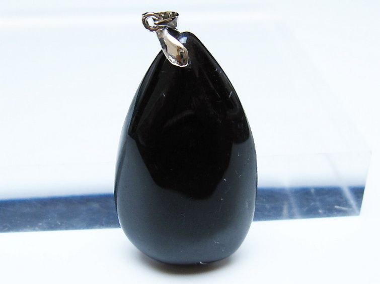 モリオン 純天然 黒水晶 ペンダント[T359-2101] 2枚目