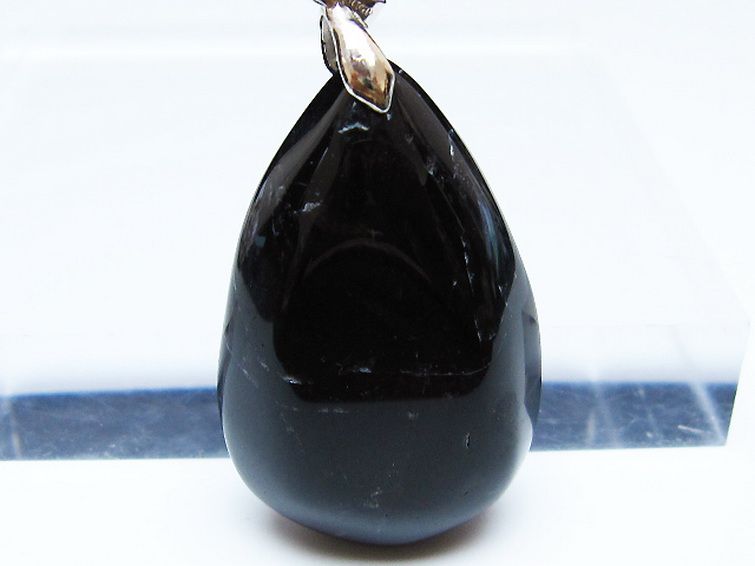 モリオン 純天然 黒水晶 ペンダント[T359-2121] 2枚目