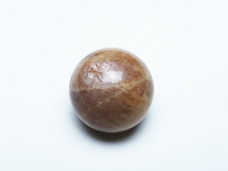 オレンジ ムーンストーン 丸玉 16mm [T371-2700] 2枚目