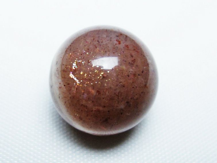 オレンジ ムーンストーン 丸玉 15mm [T371-3184] 2枚目