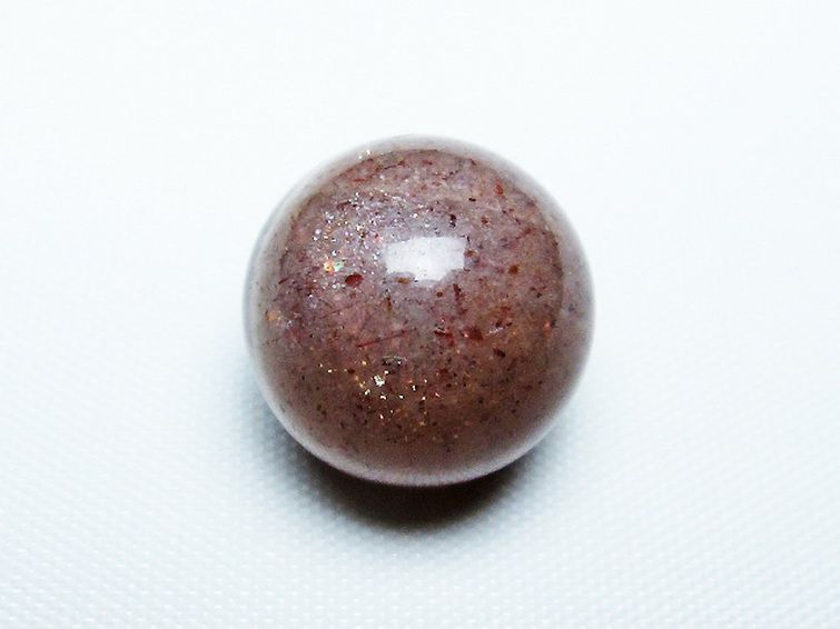 オレンジ ムーンストーン 丸玉 15mm [T371-3184] 3枚目