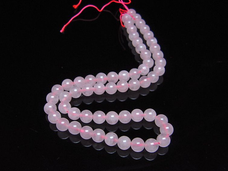 ローズクォーツ一連 7mm ビーズ [t374-2219] 2枚目